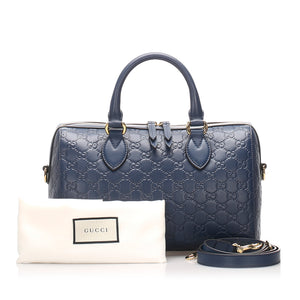 Guccissima Boston Bag Blue GHW
