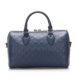 Guccissima Boston Bag Blue GHW