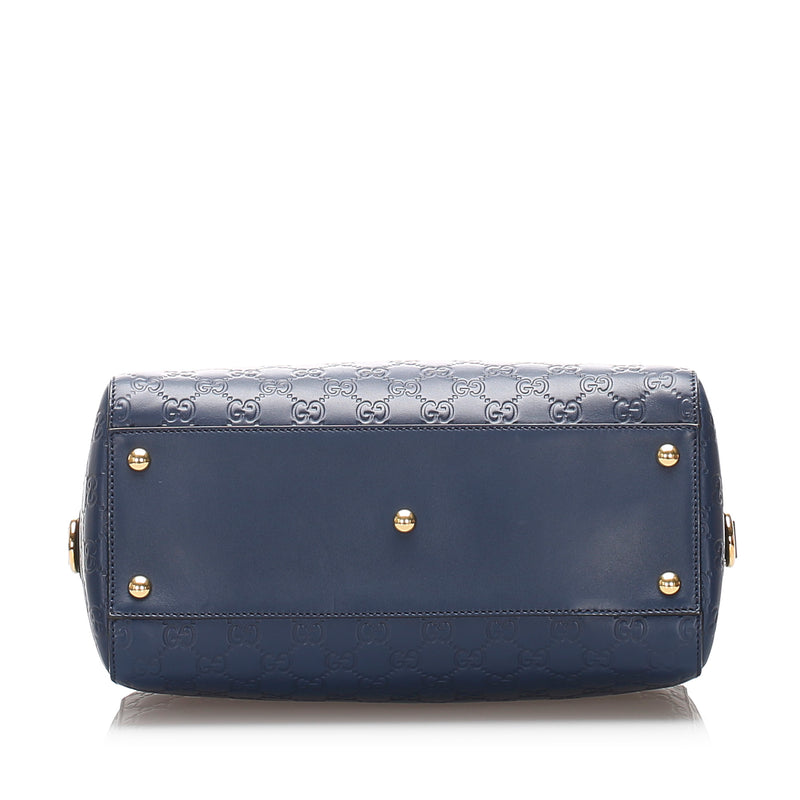 Guccissima Boston Bag Blue GHW