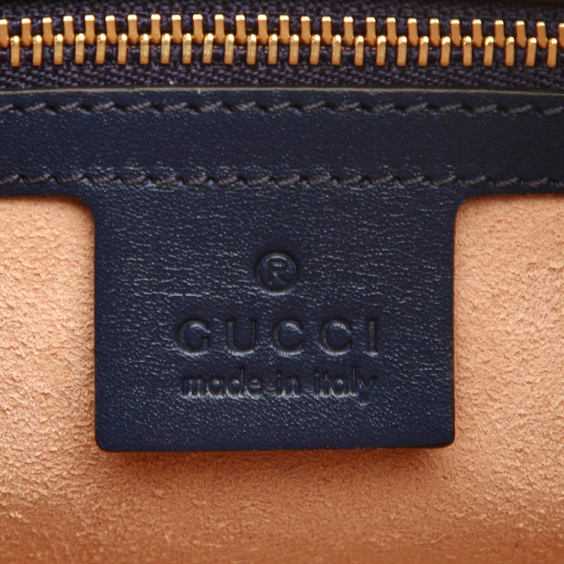 Guccissima Boston Bag Blue GHW