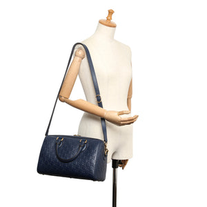 Guccissima Boston Bag Blue GHW