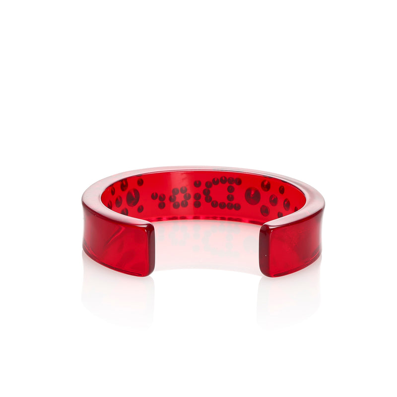 Rhinestone Bangle Red