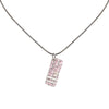 Oblique Trotter Pendant Necklace Pink