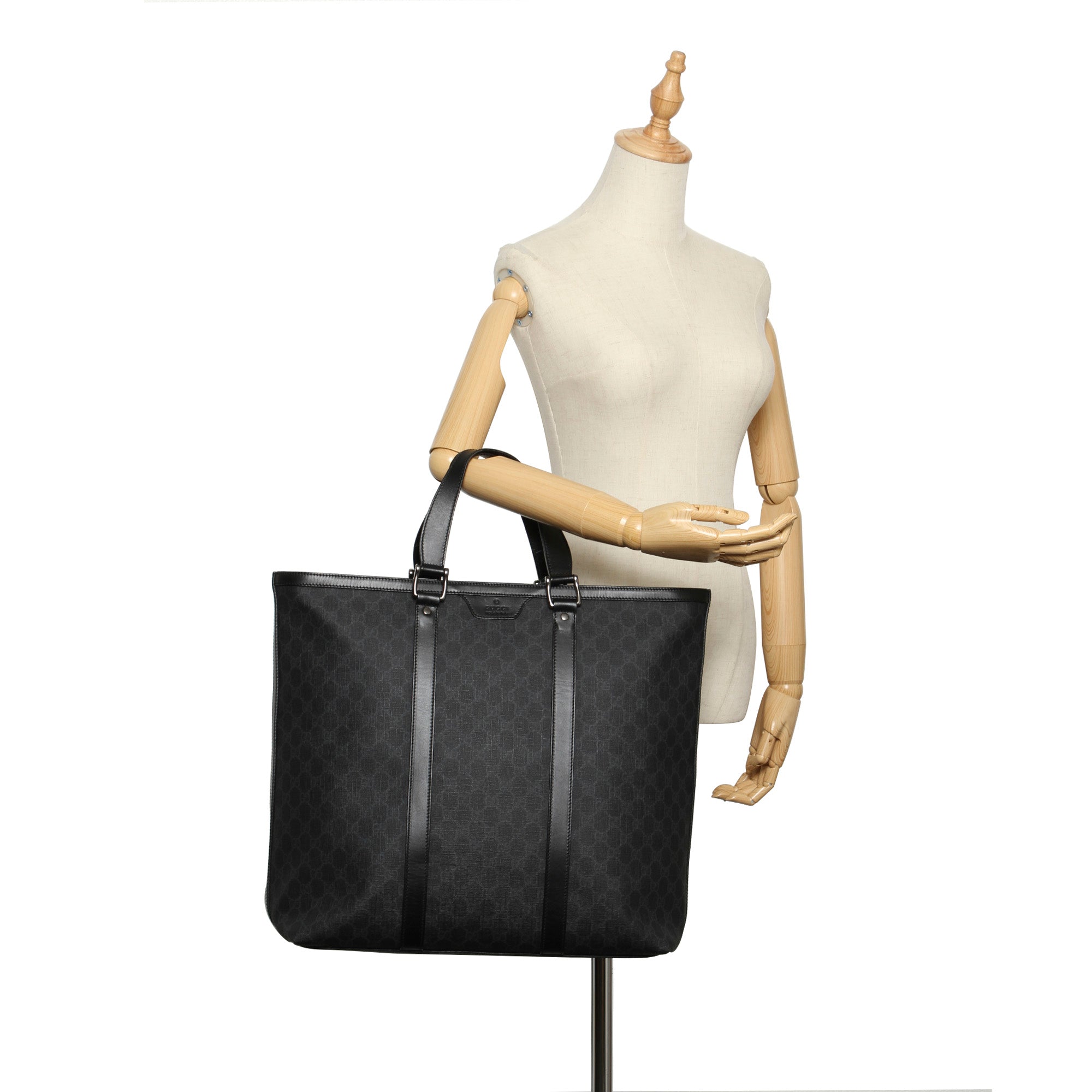 Black GG Supreme Tote Bag – Bag Religion