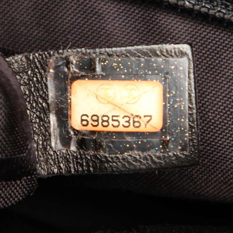 Surpique Leather Travel Handbag Black