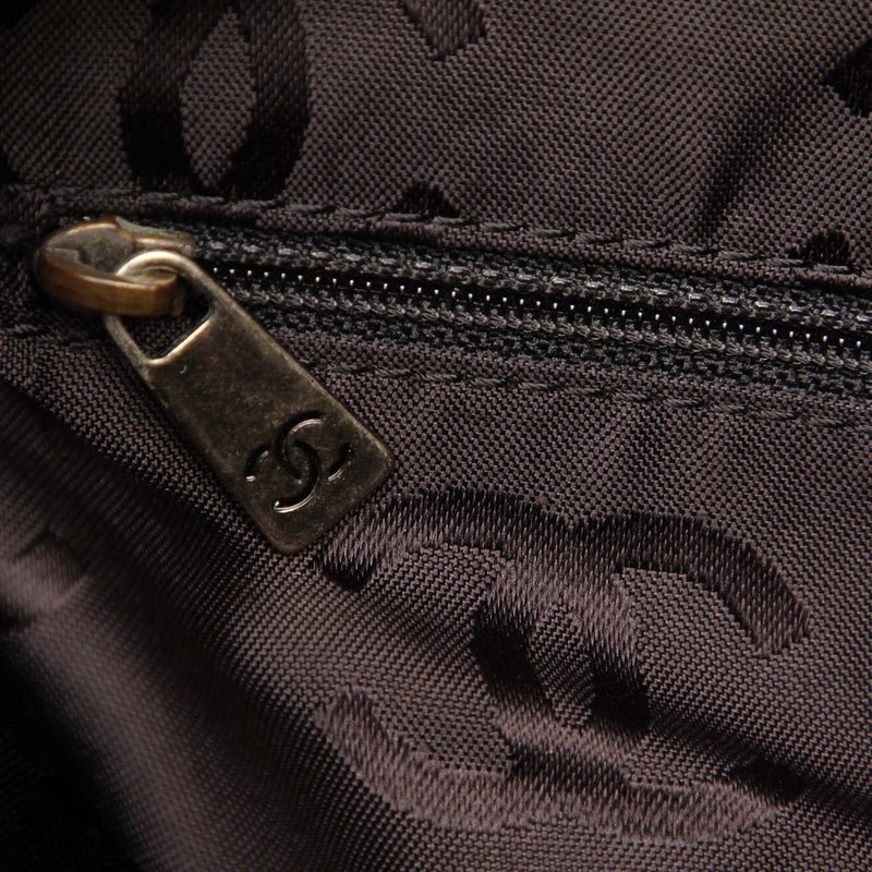 Surpique Leather Travel Handbag Black