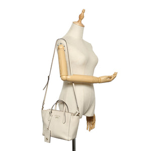 Swing Leather Satchel White