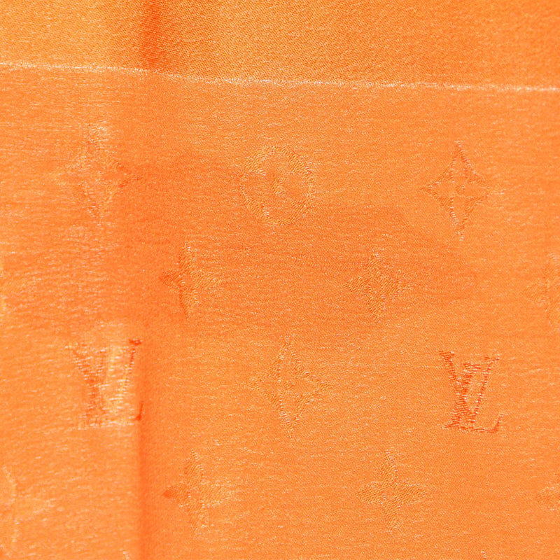 Orange Monogram Monaco Silk Scarf