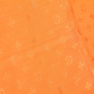 Orange Monogram Monaco Silk Scarf