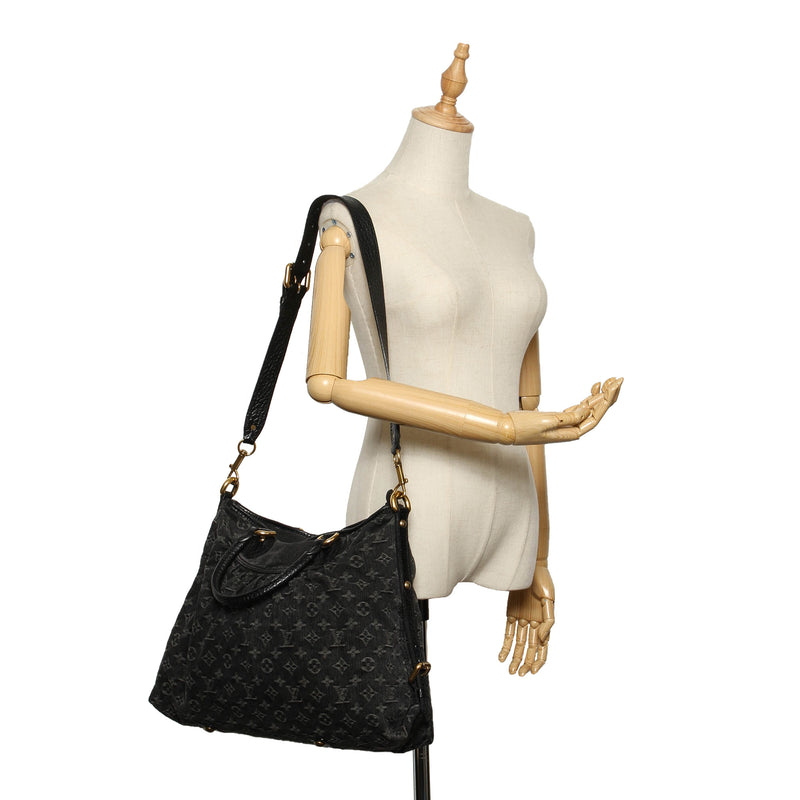 Louis Vuitton Black Monogram Denim Neo Cabby MM Handbag, Luxury