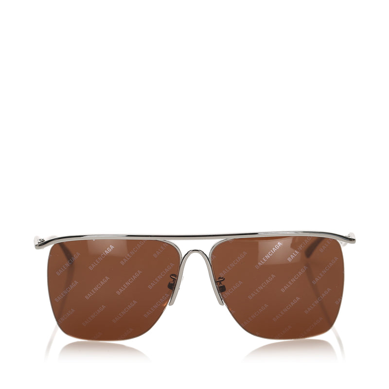 Balenciaga Square Tinted Sunglasses Brown