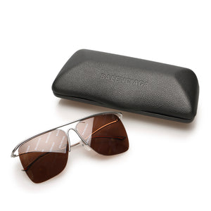 Balenciaga Square Tinted Sunglasses Brown