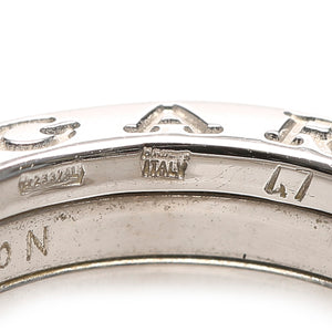 Diamond Paved 18 K B-Zero1 Ring Silver