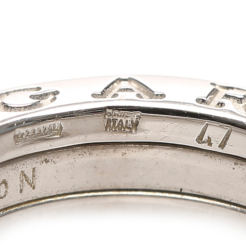 Diamond Paved 18 K B-Zero1 Ring Silver