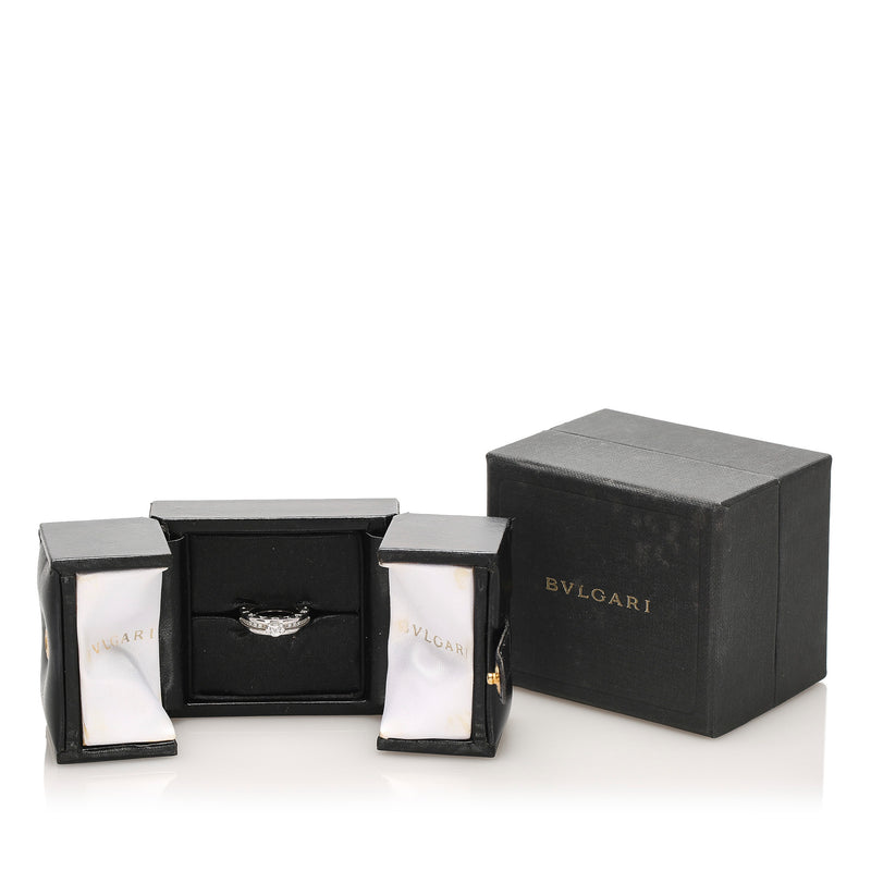 Diamond Paved 18 K B-Zero1 Ring Silver