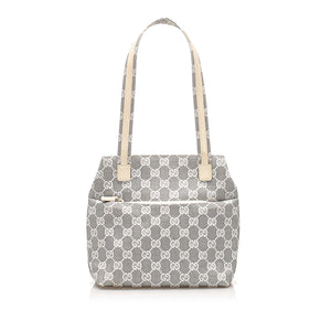 GG Canvas Tote Bag Gray SHW