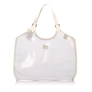 White Epi Plage Baia Vinyl Tote