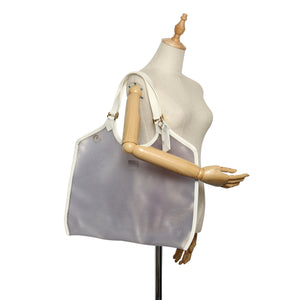 White Epi Plage Baia Vinyl Tote