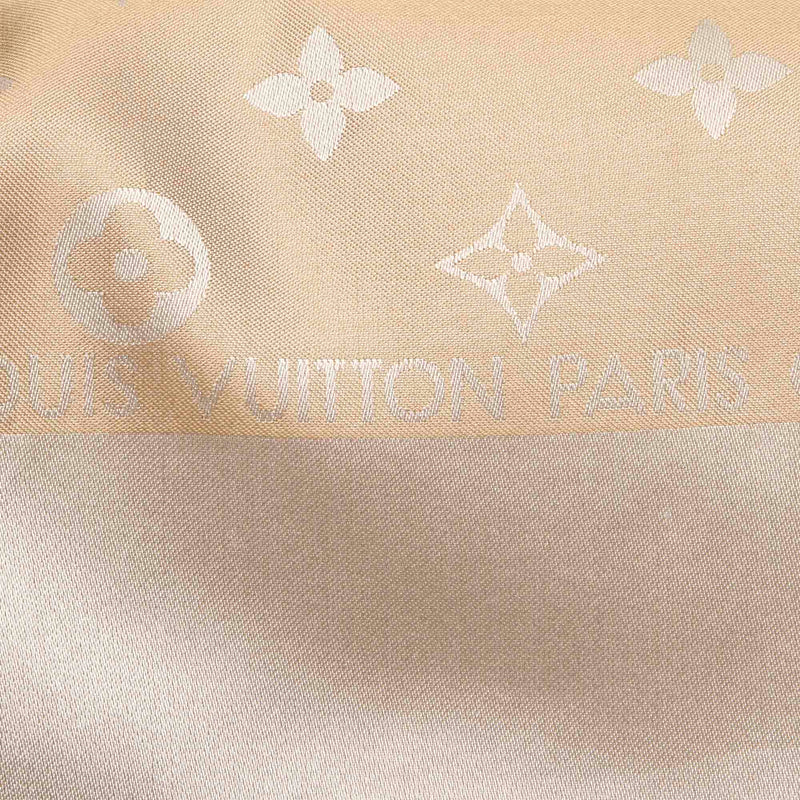 Louis Vuitton Nude Monogram Wool and Silk Large Scarf Shawl – Bag Religion
