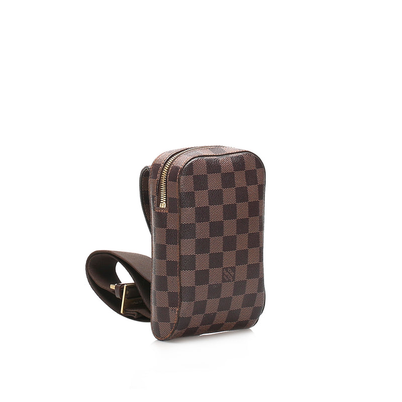 Damier Ebene Fanny Pack Belt Bag Geronimos