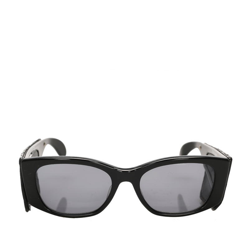 Chanel Square Tinted Sunglasses Black