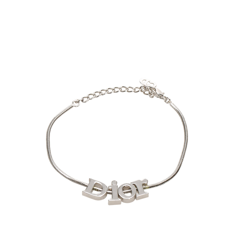 Logo Chain Bracelet Silver