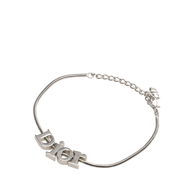 Logo Chain Bracelet Silver
