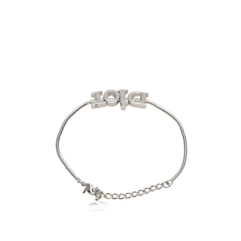 Logo Chain Bracelet Silver