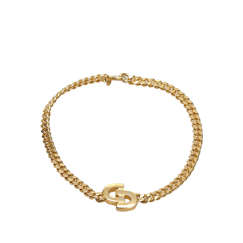 Logo Chain Bracelet Gold