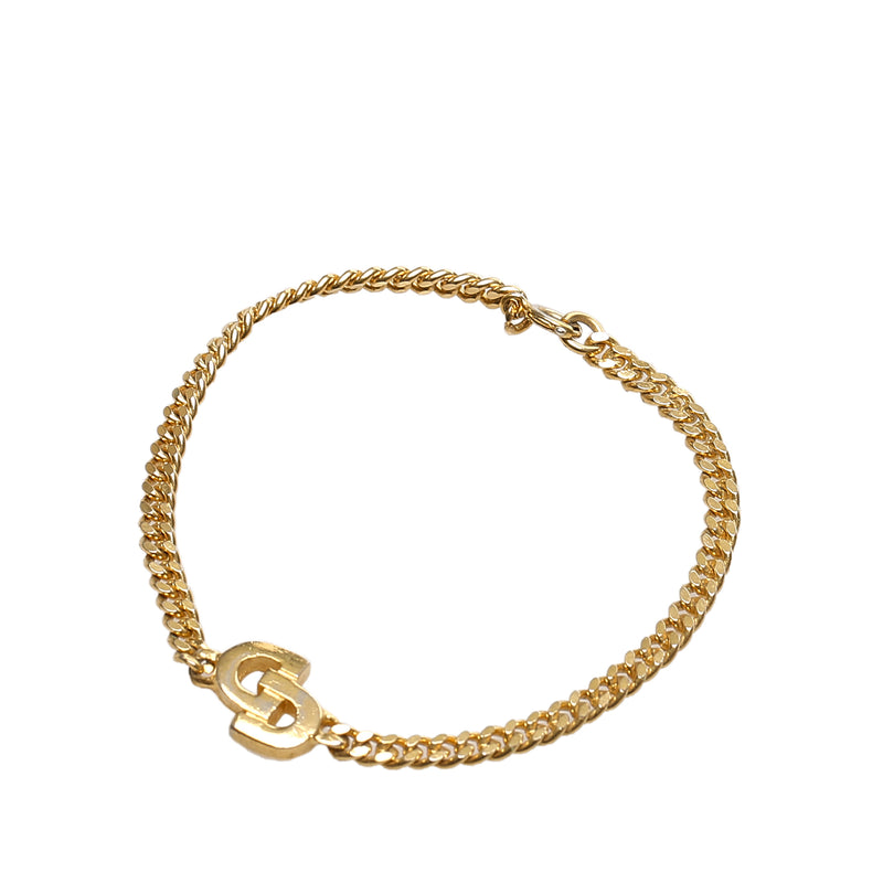 Logo Chain Bracelet Gold