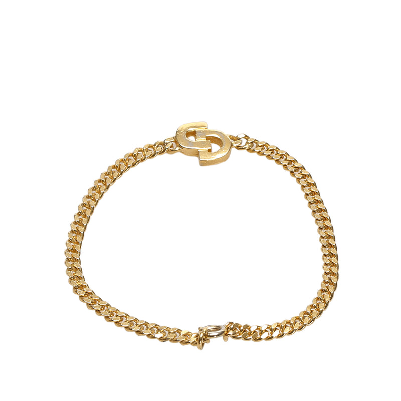 Logo Chain Bracelet Gold