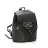 Gancini Leather Drawstring Backpack Green