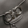 Gancini Leather Drawstring Backpack Green