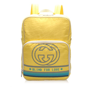 Blind For Love Nylon Backpack Yellow