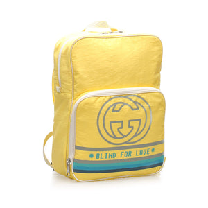 Blind For Love Nylon Backpack Yellow