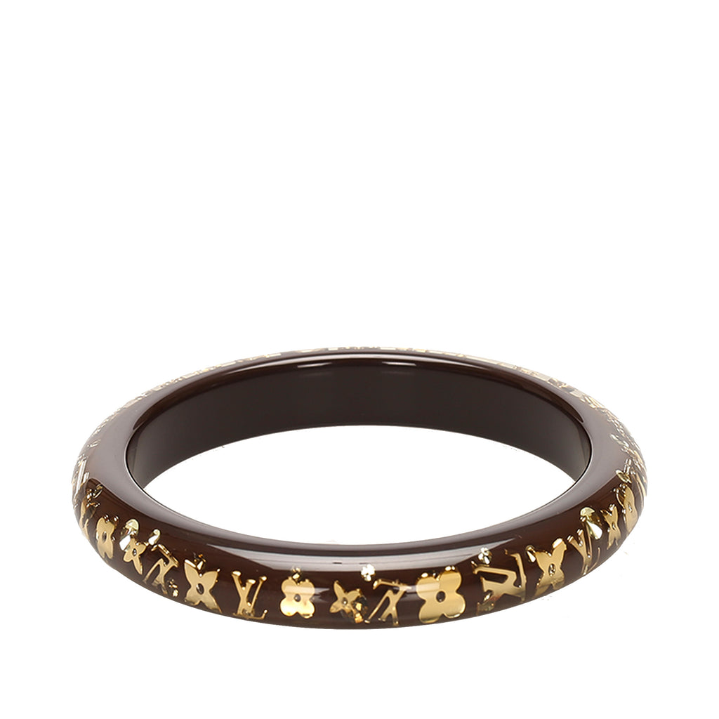 Monogram Inclusion Bangle Brown