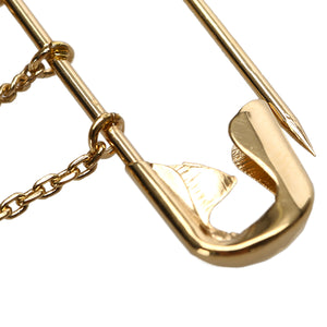 Monogram Charms Brooch Gold