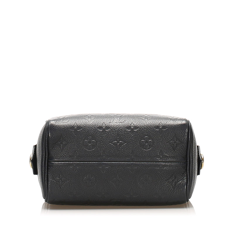 Louis Vuitton Speedy 25 Bandouliere Monogram Empreinte Black GHW