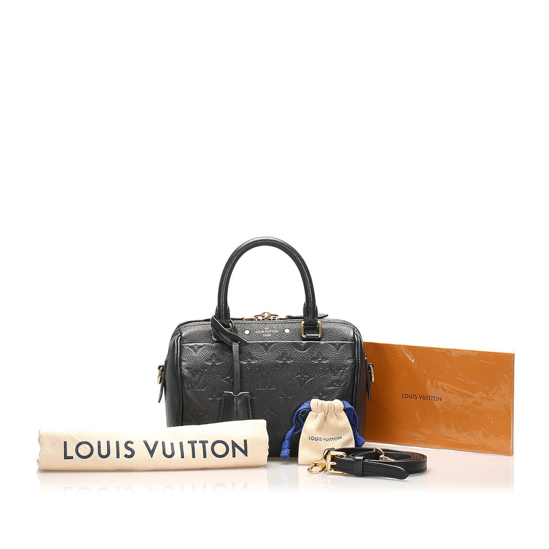Louis Vuitton Speedy Bandoulière 20 Black Monogram Empreinte