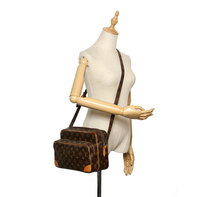 Shop for Louis Vuitton Monogram Canvas Leather Nile MM Shoulder Bag -  Shipped from USA