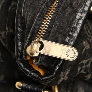 Monogram Denim Neo Cabby MM Black