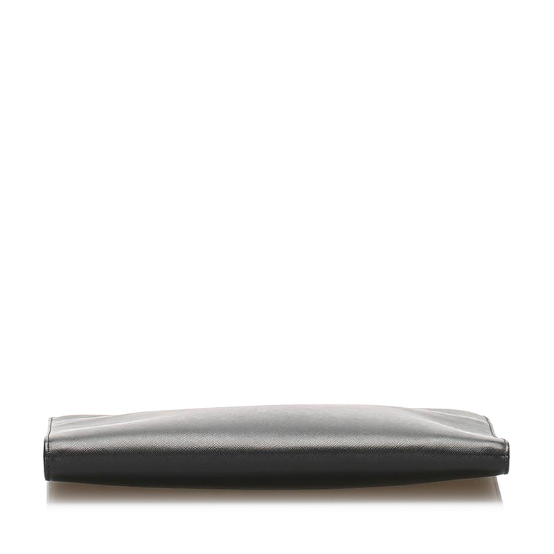 Prada Saffiano Clutch Bag Black