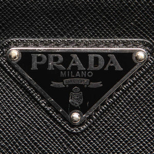 Prada Saffiano Clutch Bag Black