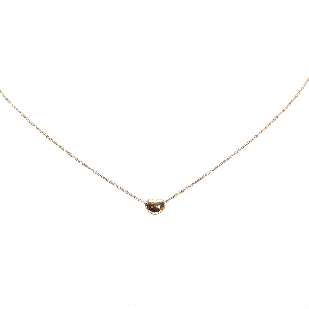 Bean Pendant Necklace Gold