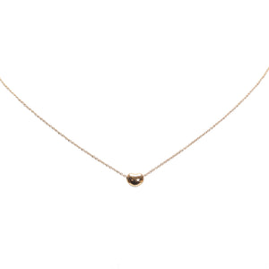 Bean Pendant Necklace Gold
