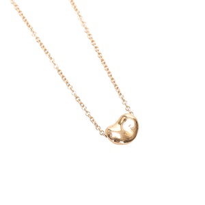 Bean Pendant Necklace Gold
