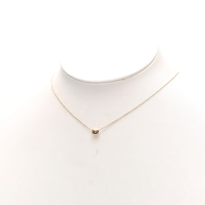 Bean Pendant Necklace Gold