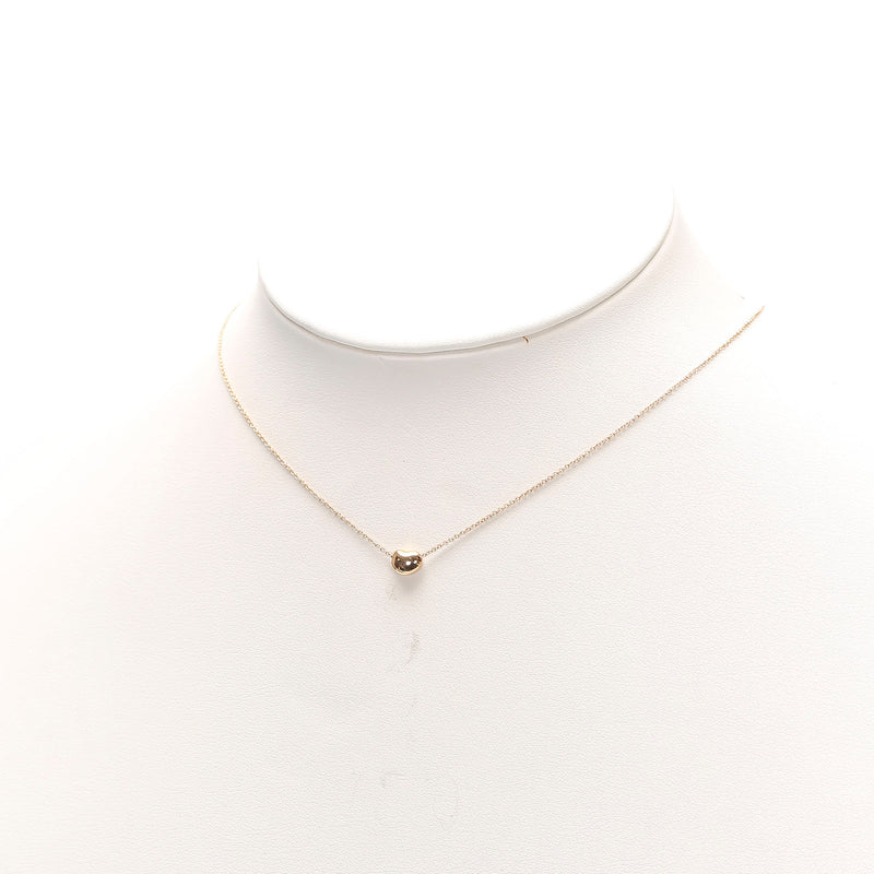 Bean Pendant Necklace Gold