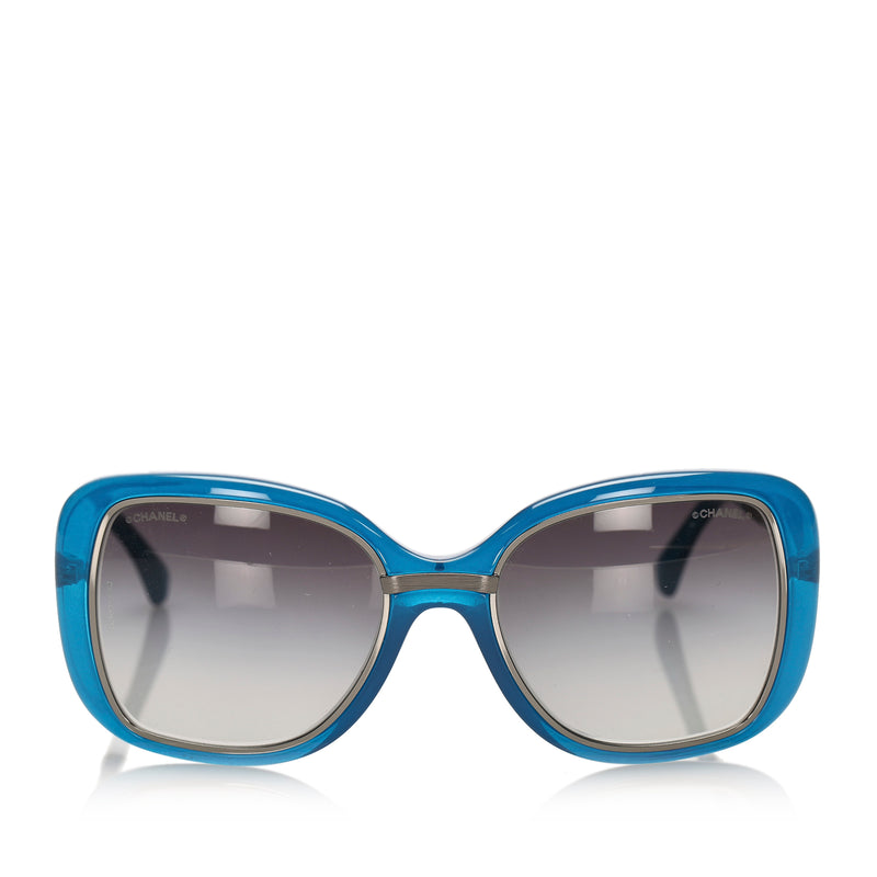 Square Tinted Sunglasses Blue - Bag Religion