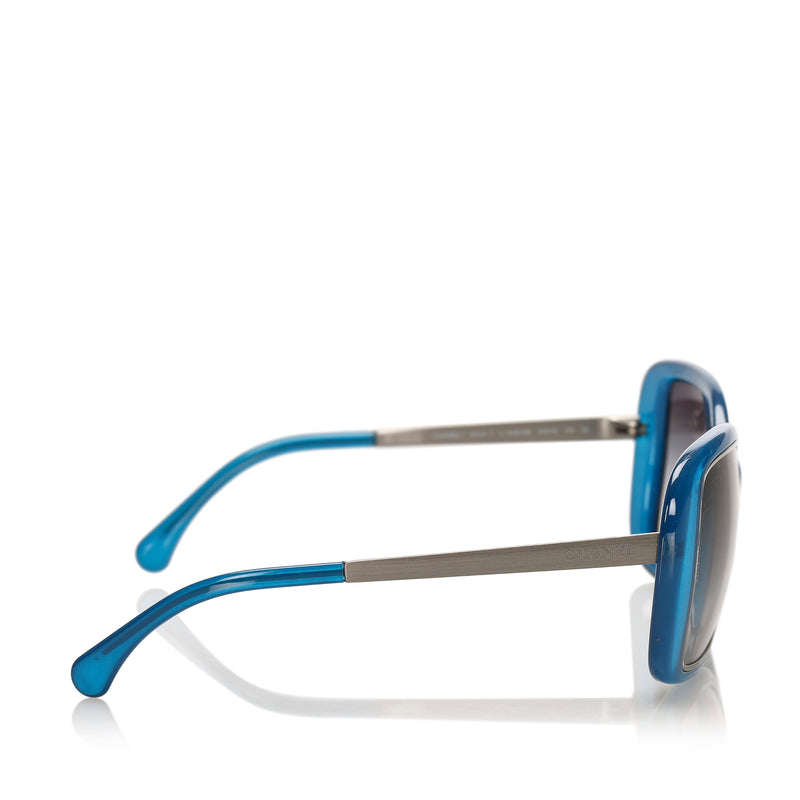 Square Tinted Sunglasses Blue - Bag Religion